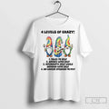 Premium Gnome 4 Levels Of Crazy Talks To Self Argues - Adult & Kids T-Shirts, Sweatshirts & Hoodies apparel design preview 1