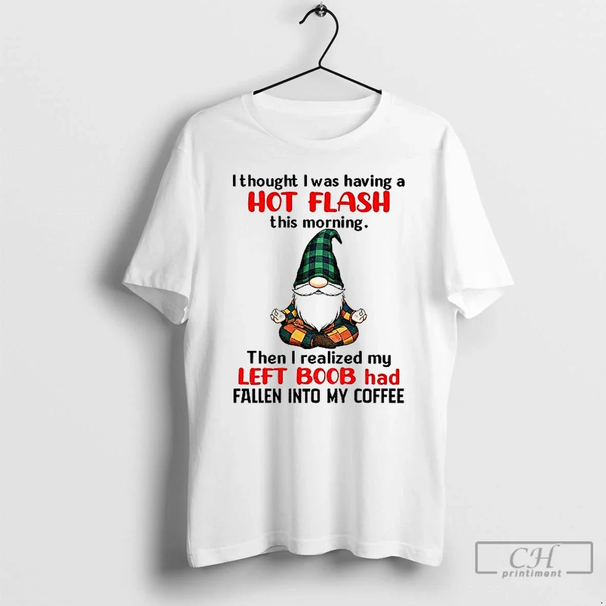 Premium Gnome I Thought Was Having A Hot Flash This - Adult & Kids T-Shirts, Sweatshirts & Hoodies apparel design preview 1