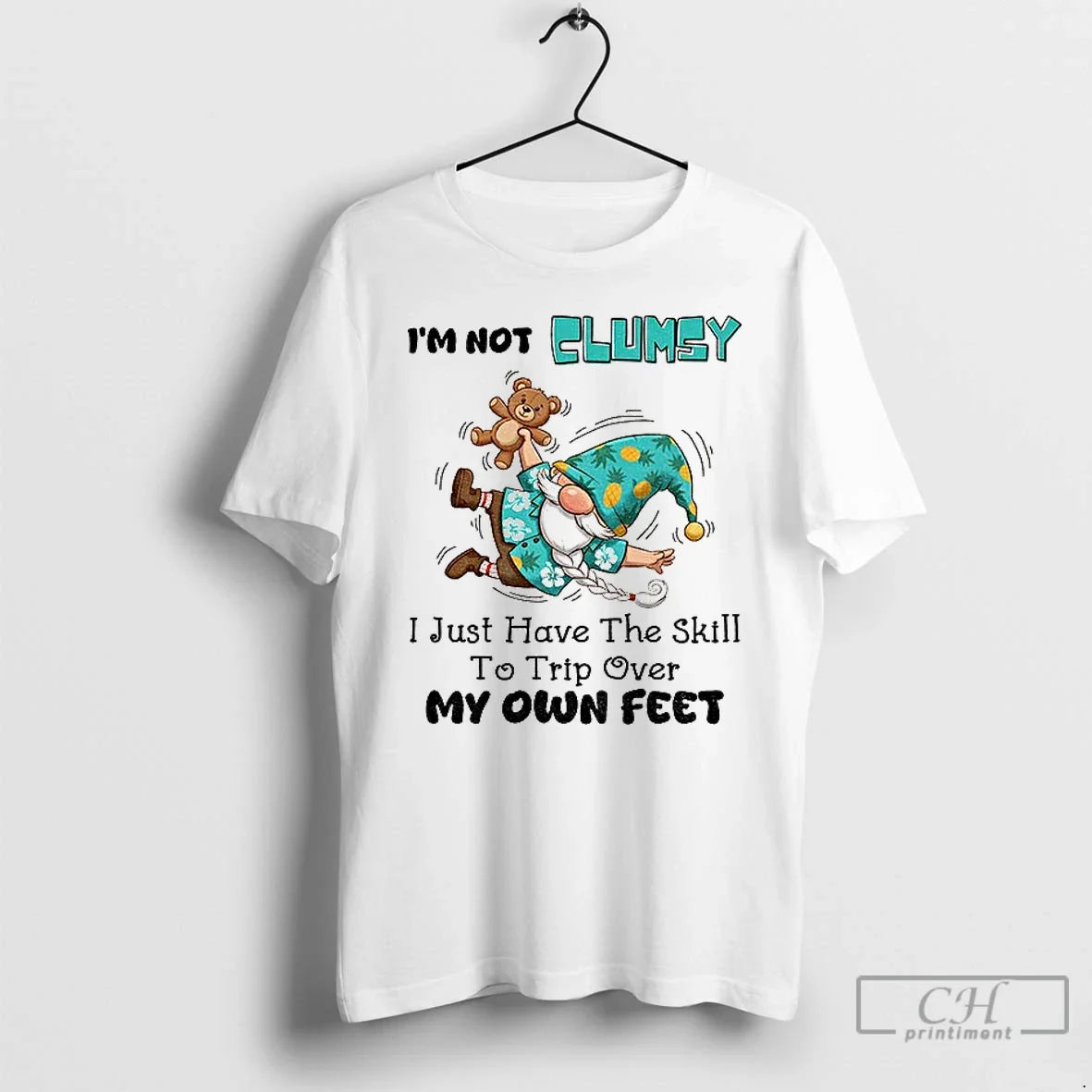 Premium Gnome Im Not Clumsy I Just Have The Skill To - Adult & Kids T-Shirts, Sweatshirts & Hoodies apparel design preview 1