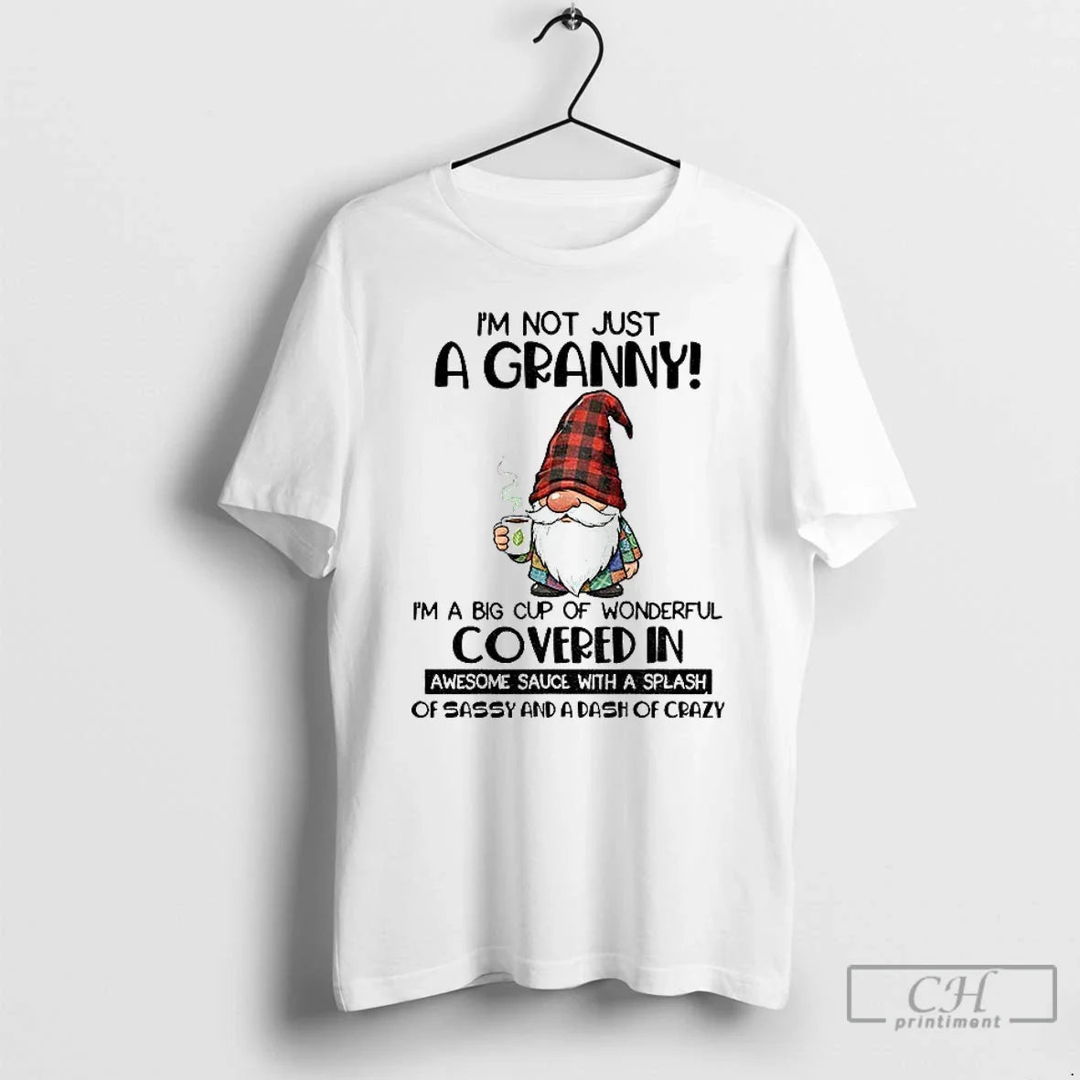 Premium Gnome Im Not Just A Granny Big Cup Of - Adult & Kids T-Shirts, Sweatshirts & Hoodies apparel design preview 1
