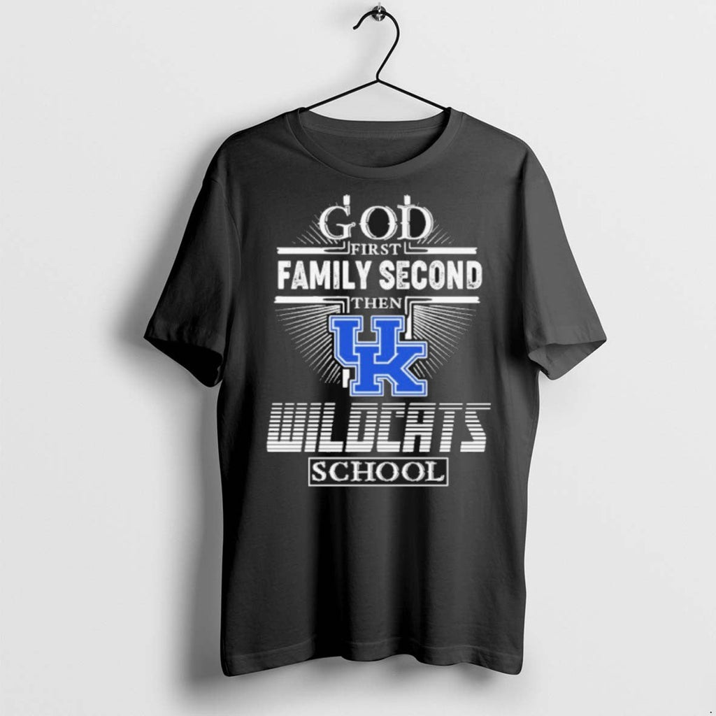 Premium God First Family Second Then Kentucky - Adult & Kids T-Shirts, Sweatshirts & Hoodies apparel design preview 1