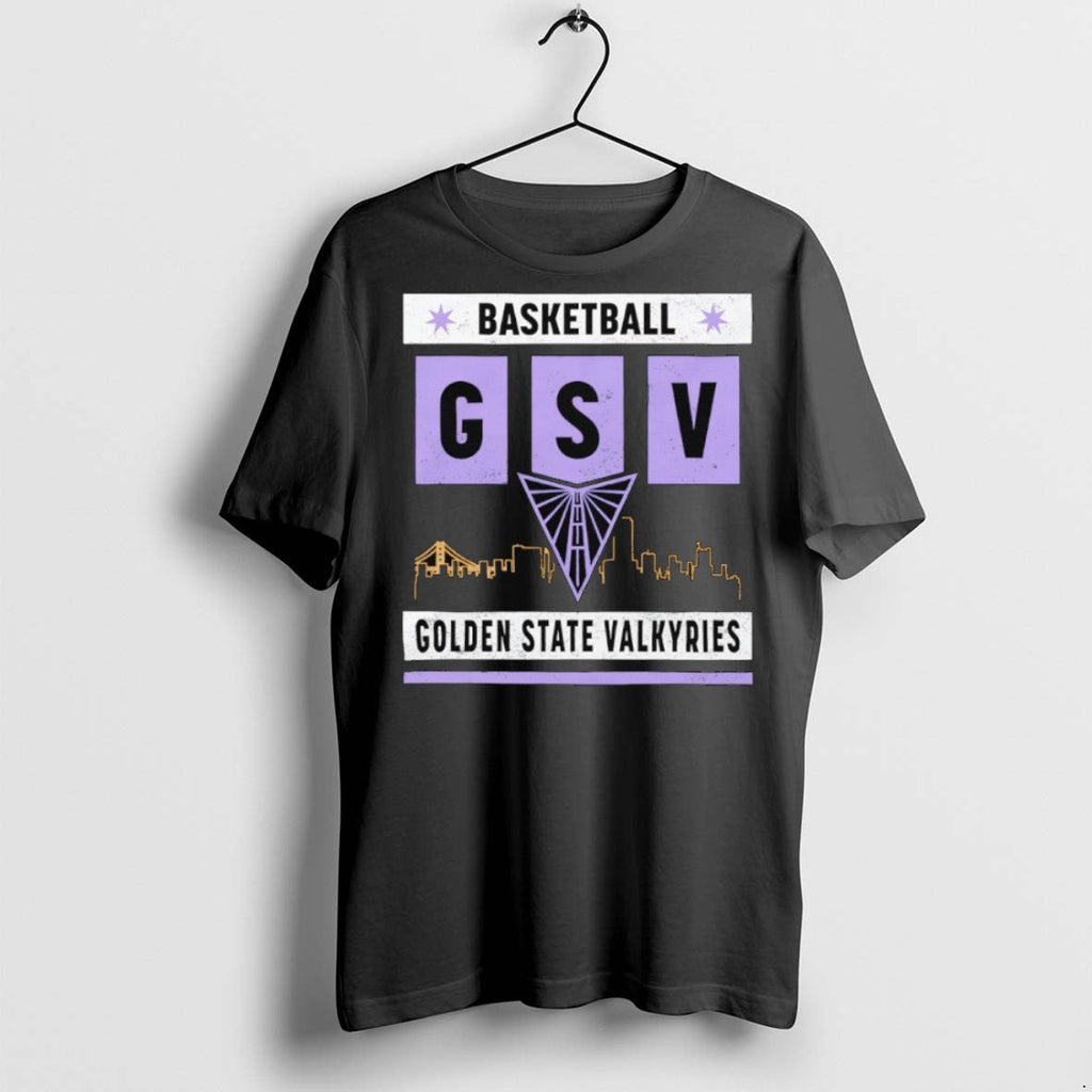 Premium Golden State Valkyries Basketball Skyline - Adult & Kids T-Shirts, Sweatshirts & Hoodies apparel design preview 1