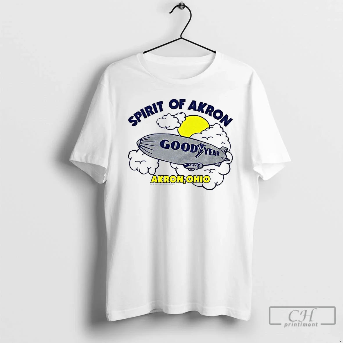 Premium Goodyear Spirit Of Akron Ohio Blimp - Adult & Kids T-Shirts, Sweatshirts & Hoodies apparel design preview 1