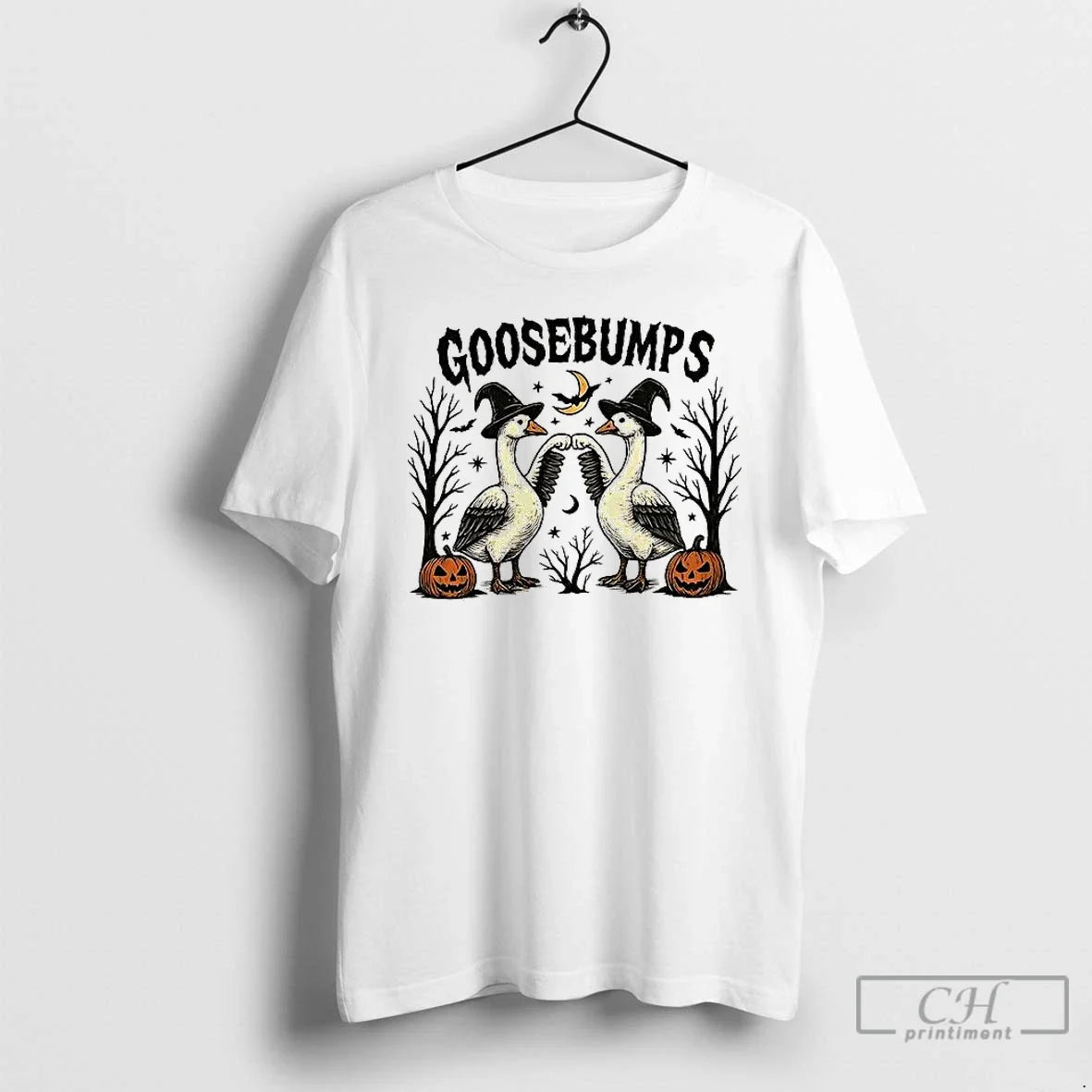 Premium Goosebumps Spooky Halloween - Adult & Kids T-Shirts, Sweatshirts & Hoodies apparel design preview 1