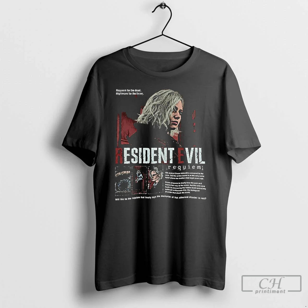 Premium Grace Ashcroft Resident Evil Requiem Ceramic - Adult & Kids T-Shirts, Sweatshirts & Hoodies apparel design preview 1