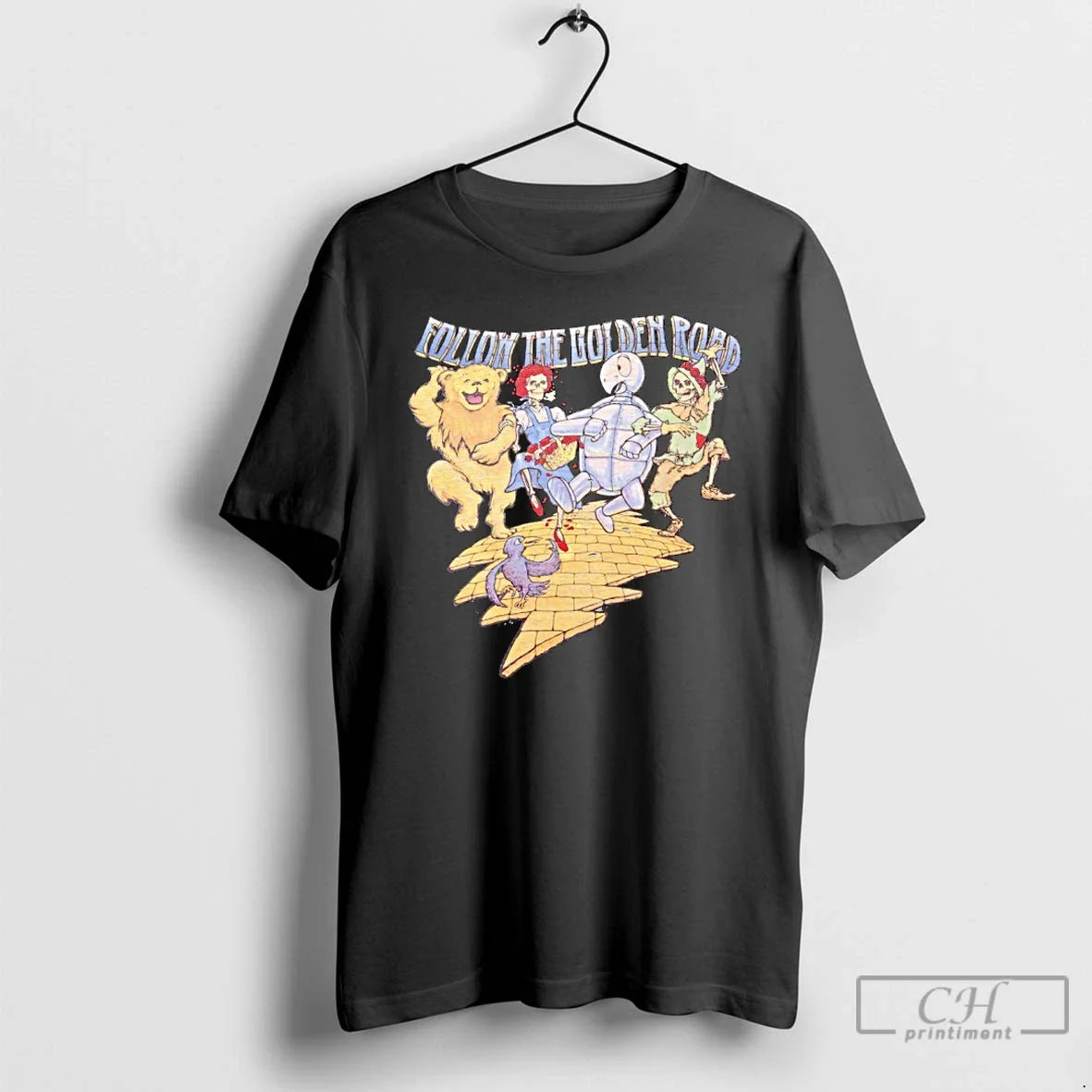 Premium Grateful Dead Follow The Golden Road - Adult & Kids T-Shirts, Sweatshirts & Hoodies apparel design preview 1