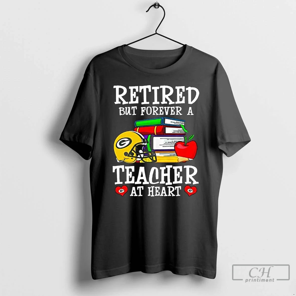 Premium Green Bay Packers Retired But Forever A - Adult & Kids T-Shirts, Sweatshirts & Hoodies apparel design preview 1