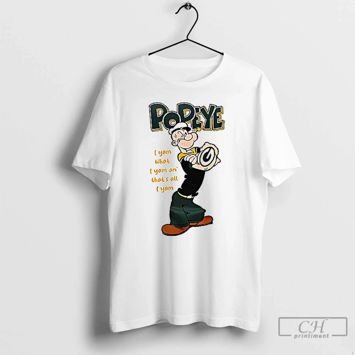 Premium Green Bay Packers X Popeye I Yam What An - Adult & Kids T-Shirts, Sweatshirts & Hoodies apparel design preview 1
