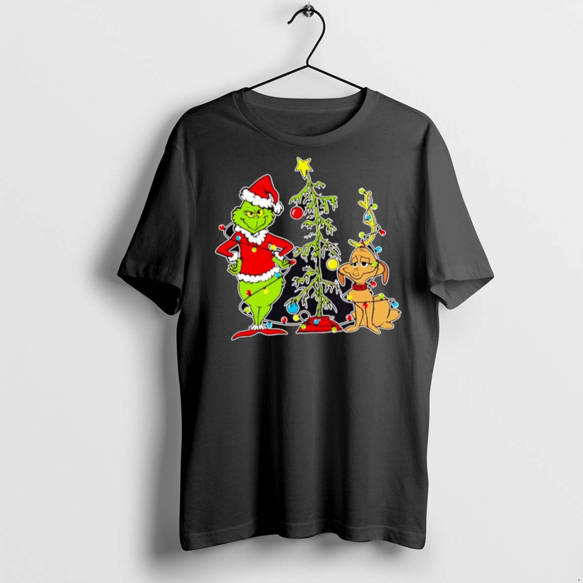 Premium Grinch Dog Max Light Christmas 2025 - Adult & Kids T-Shirts, Sweatshirts & Hoodies apparel design preview 1