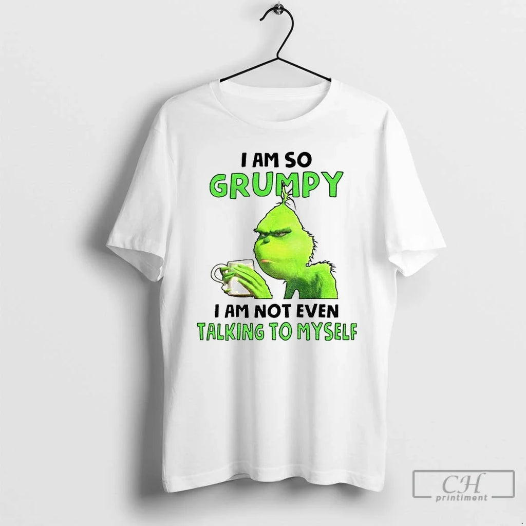 Premium Grinch I Am So Grumpy Not Even Talking To - Adult & Kids T-Shirts, Sweatshirts & Hoodies apparel design preview 1