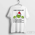 Premium Grinch I Know Swear A Lot 1 Am Very Sorry 2 - Adult & Kids T-Shirts, Sweatshirts & Hoodies apparel design preview 1
