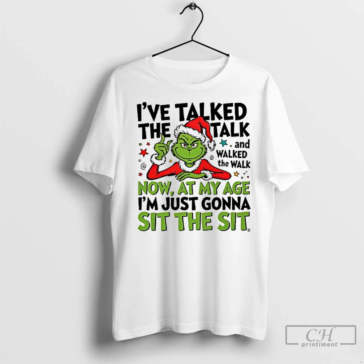 Premium Grinch Ive Taked The Talk And Walked Walk Now - Adult & Kids T-Shirts, Sweatshirts & Hoodies apparel design preview 1