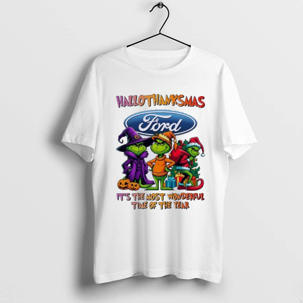 Premium Grinch X Ford Hallothanksmas Its The Most - Adult & Kids T-Shirts, Sweatshirts & Hoodies apparel design preview 1
