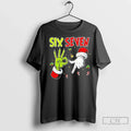 Premium Grinch And Santa Hands Six Seven Christmas - Adult & Kids T-Shirts, Sweatshirts & Hoodies apparel design preview 1