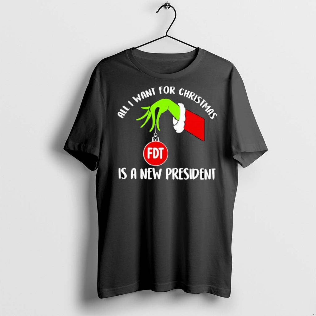 Premium Grinch Hand All I Want For Christmas Is A New - Adult & Kids T-Shirts, Sweatshirts & Hoodies apparel design preview 1