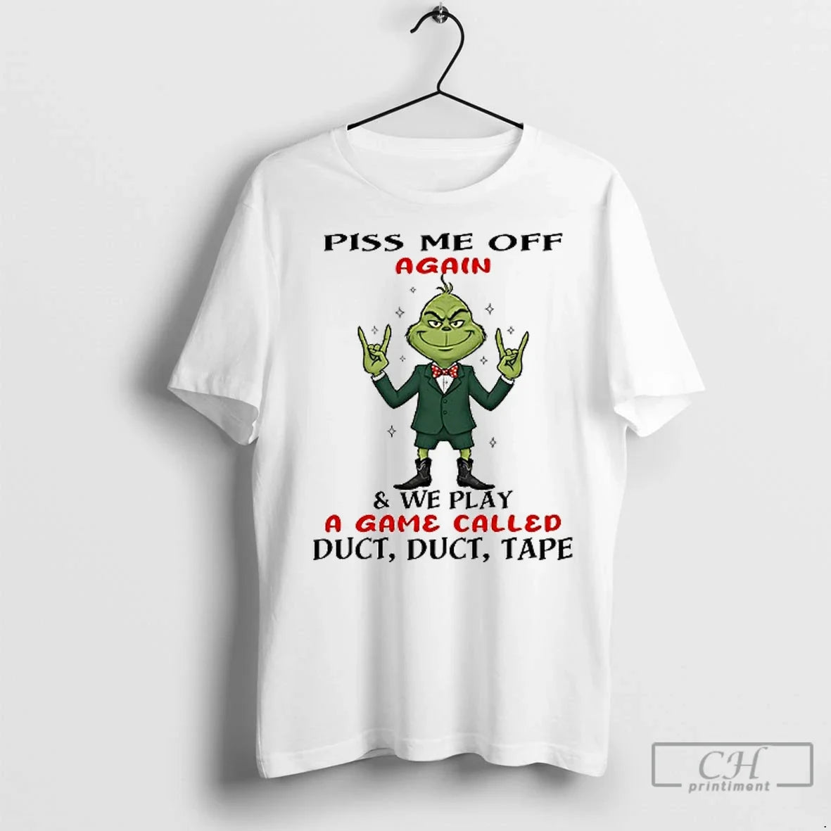 Premium Grinch Piss Me Off Again And We Play A Game - Adult & Kids T-Shirts, Sweatshirts & Hoodies apparel design preview 1