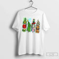 Premium Grinchmas And Friends Xmas Characters Merry - Adult & Kids T-Shirts, Sweatshirts & Hoodies apparel design preview 1