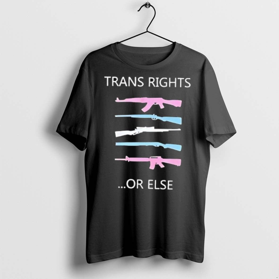 Premium Guns Trans Rights Or Else Lgbt - Adult & Kids T-Shirts, Sweatshirts & Hoodies apparel design preview 1