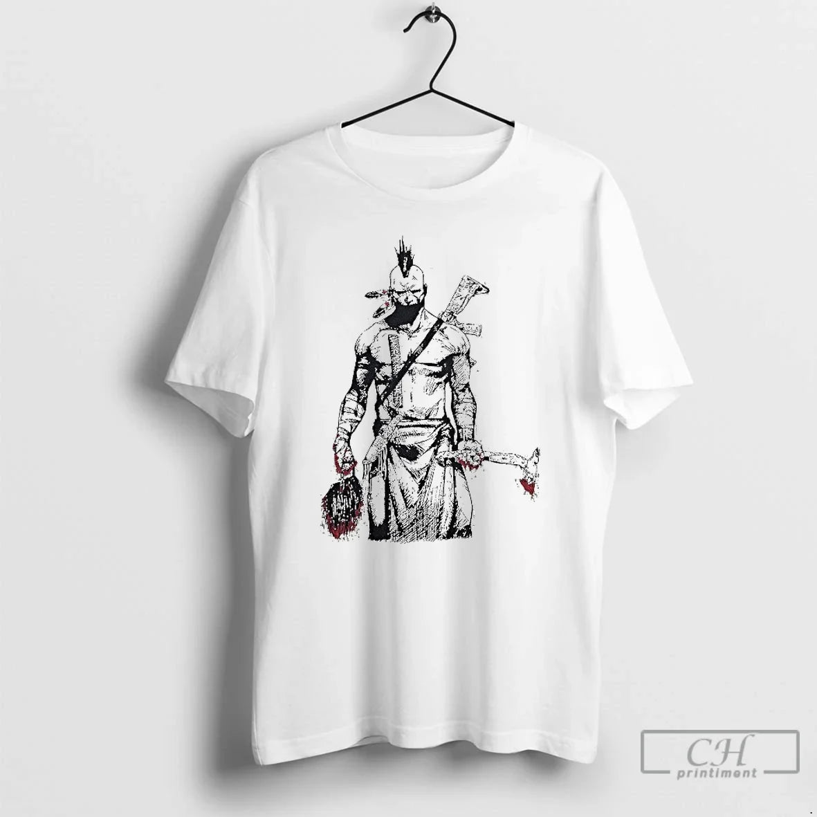Premium Half Face Blades Scalper Axe - Adult & Kids T-Shirts, Sweatshirts & Hoodies apparel design preview 1