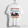 Premium Hallothanksmas Characters Vs Dominos Pizza - Adult & Kids T-Shirts, Sweatshirts & Hoodies apparel design preview 1