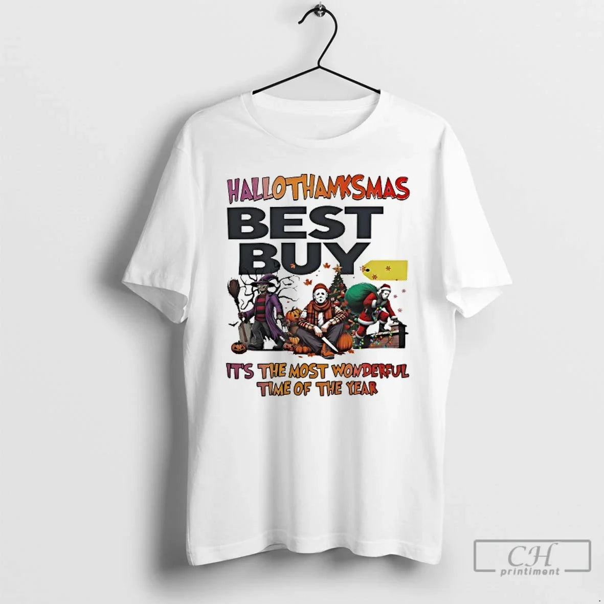 Premium Hallothanksmas Best Buy Its The Most - Adult & Kids T-Shirts, Sweatshirts & Hoodies apparel design preview 1