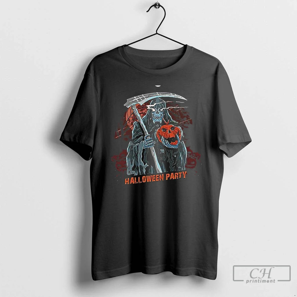 Premium Halloween Party Death Vintage - Adult & Kids T-Shirts, Sweatshirts & Hoodies apparel design preview 1