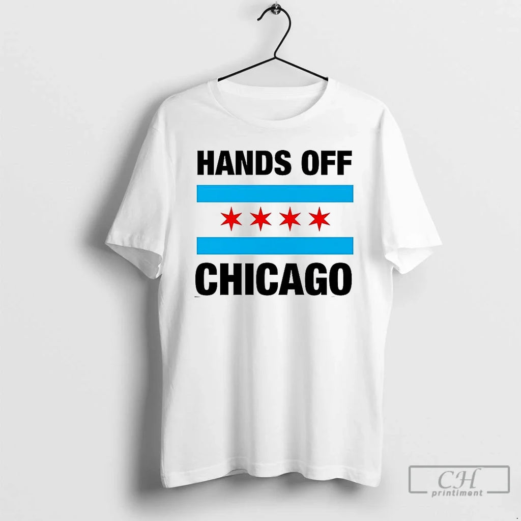 Premium Hands Off Chicago Flag - Adult & Kids T-Shirts, Sweatshirts & Hoodies apparel design preview 1