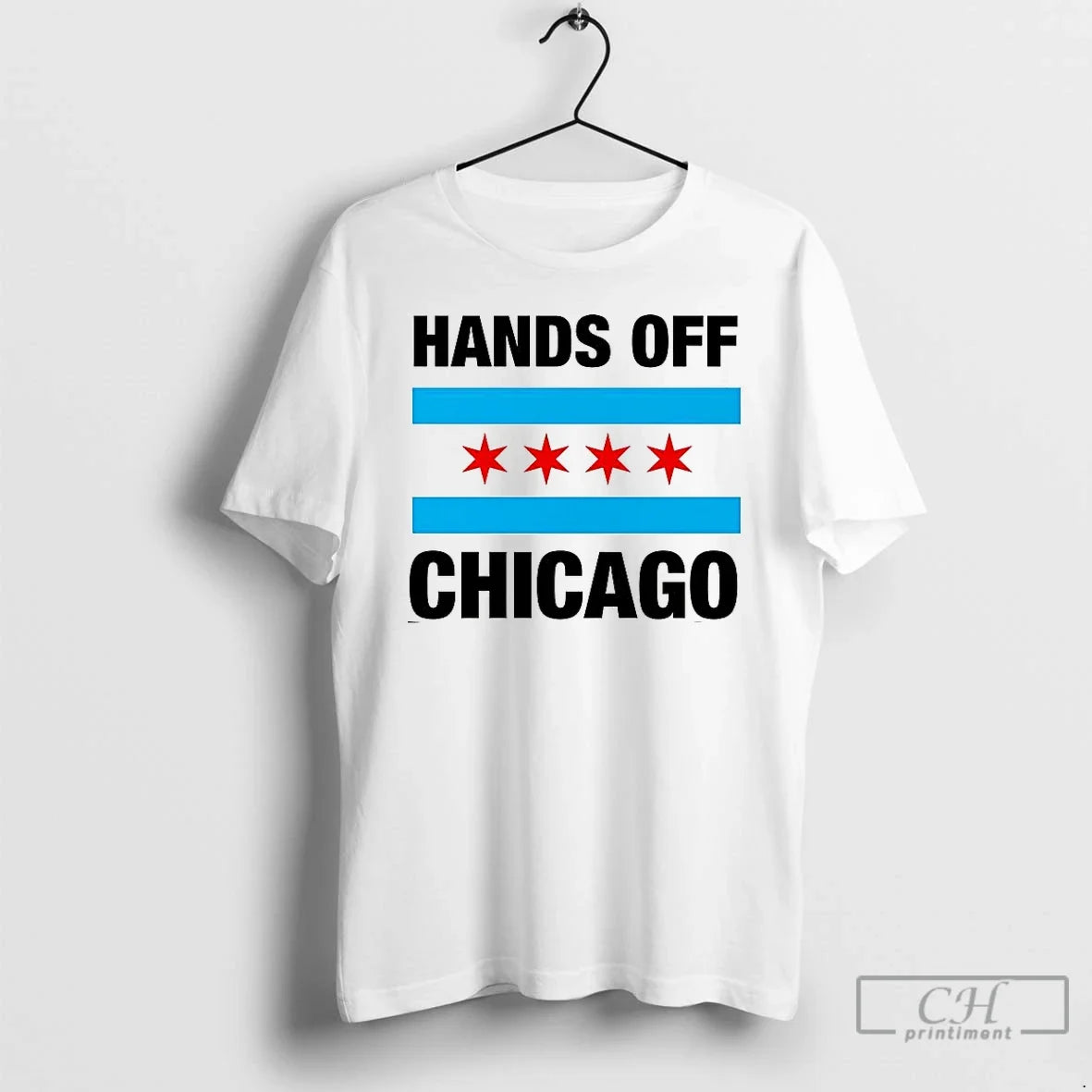 Premium Hands Off Chicago Flag - Adult & Kids T-Shirts, Sweatshirts & Hoodies apparel design preview 1