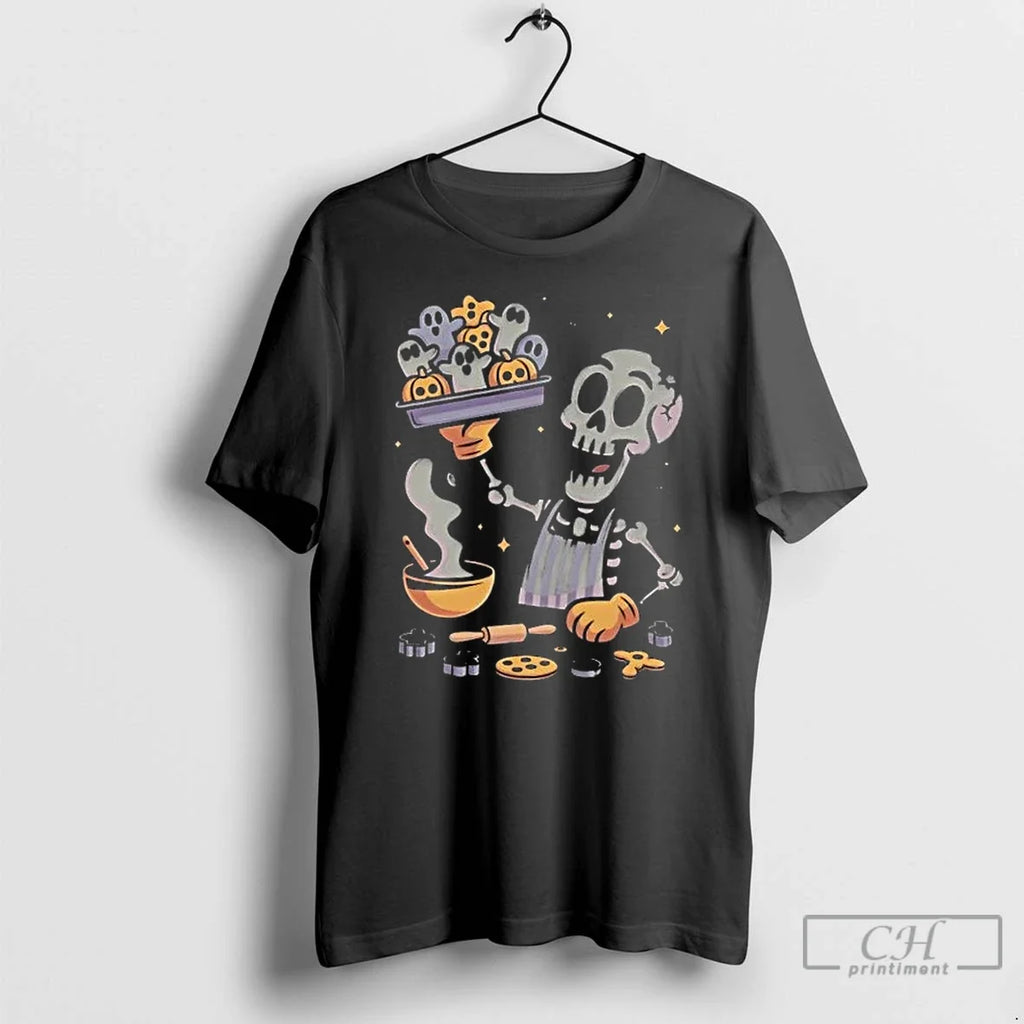 Premium Haunt And Bake Skeleton Halloween - Adult & Kids T-Shirts, Sweatshirts & Hoodies apparel design preview 1
