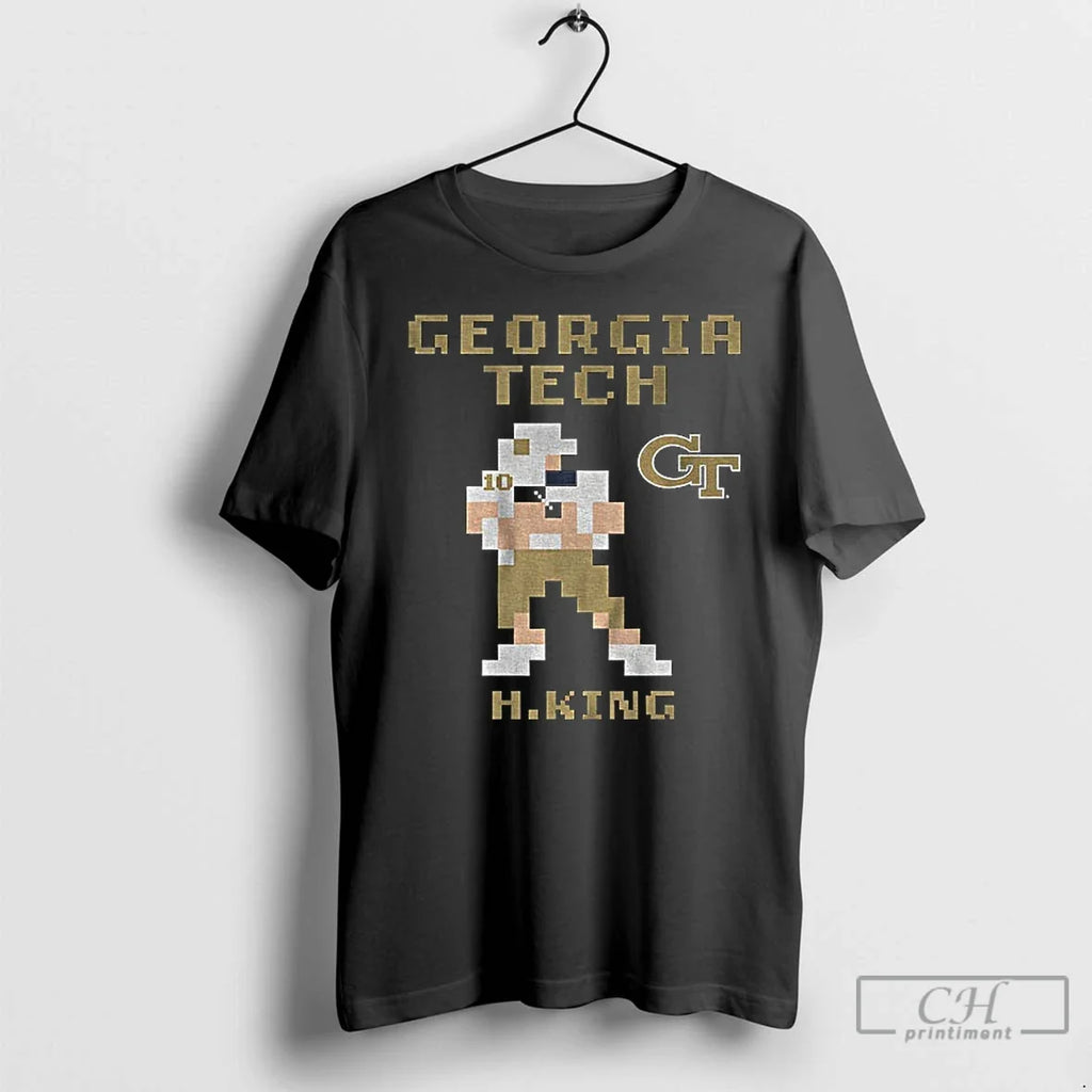 Premium Haynes King Retro Baller Georgia Tech Yellow - Adult & Kids T-Shirts, Sweatshirts & Hoodies apparel design preview 1