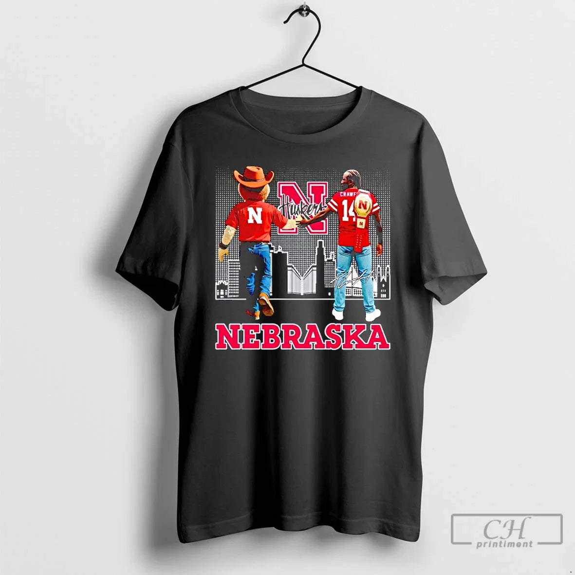 Premium Herbie Husker And Crawford Nebraska - Adult & Kids T-Shirts, Sweatshirts & Hoodies apparel design preview 1