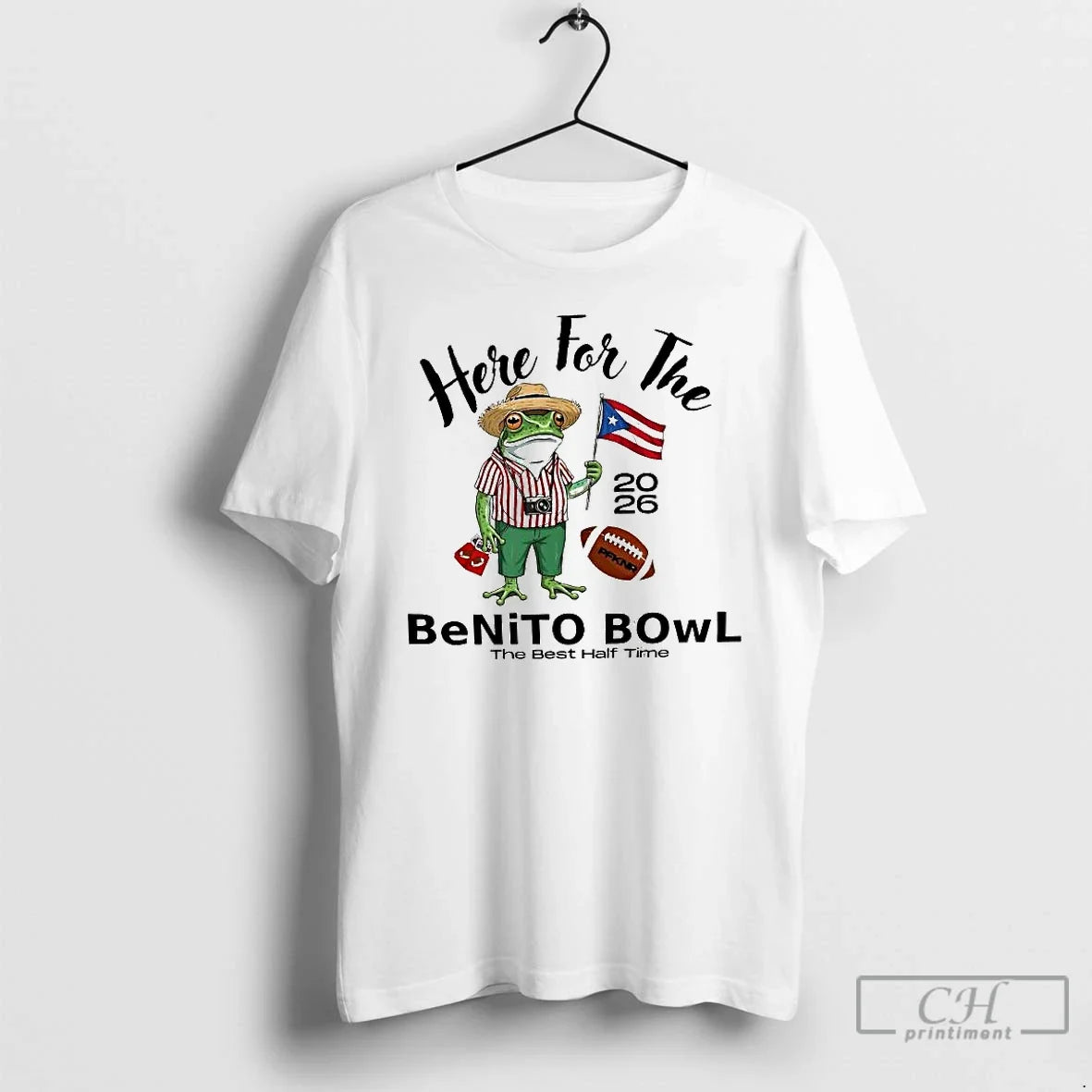 Premium Here For The Benito Bowl 2026 Puerto Rican - Adult & Kids T-Shirts, Sweatshirts & Hoodies apparel design preview 1