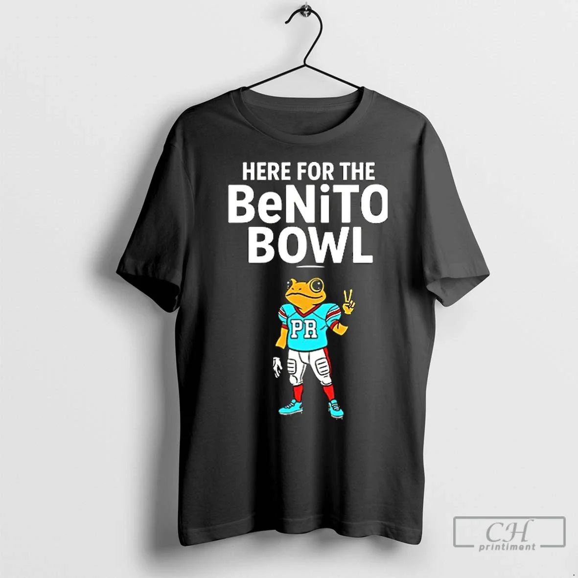 Premium Here For The Benito Bowl Bad Bunny Football - Adult & Kids T-Shirts, Sweatshirts & Hoodies apparel design preview 1