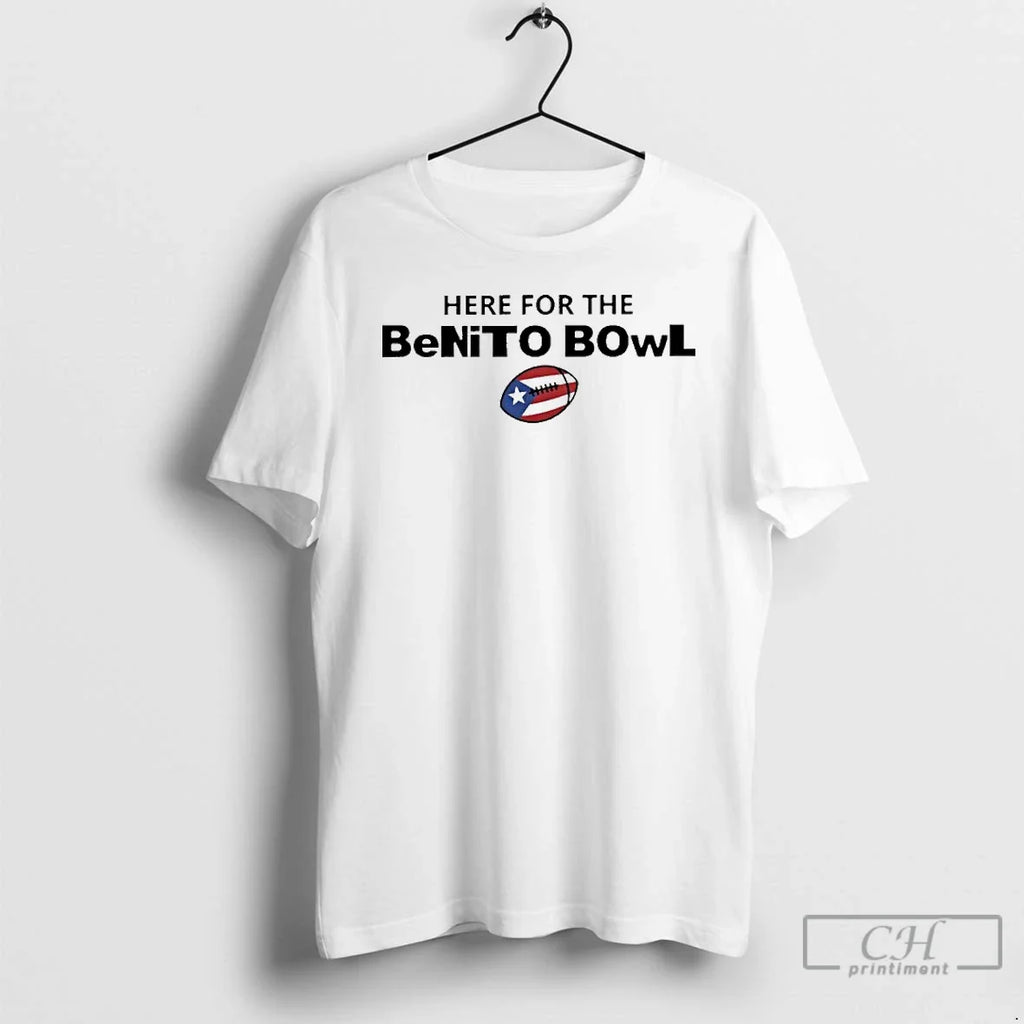 Premium Here For The Benito Bowl Bad Bunny - Adult & Kids T-Shirts, Sweatshirts & Hoodies apparel design preview 1