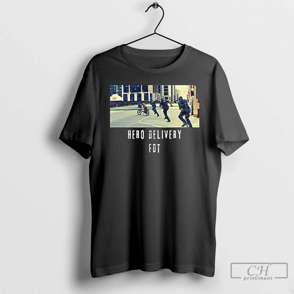 Premium Hero Delivery Fdt Long Sleve - Adult & Kids T-Shirts, Sweatshirts & Hoodies apparel design preview 1