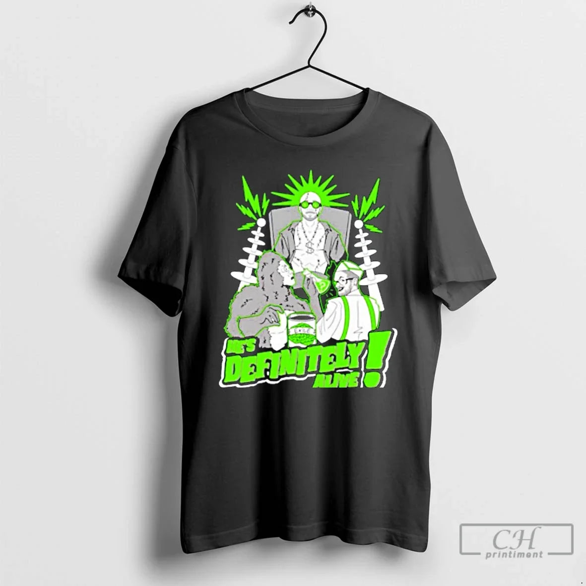 Premium Hes Definitely Alive - Adult & Kids T-Shirts, Sweatshirts & Hoodies apparel design preview 1