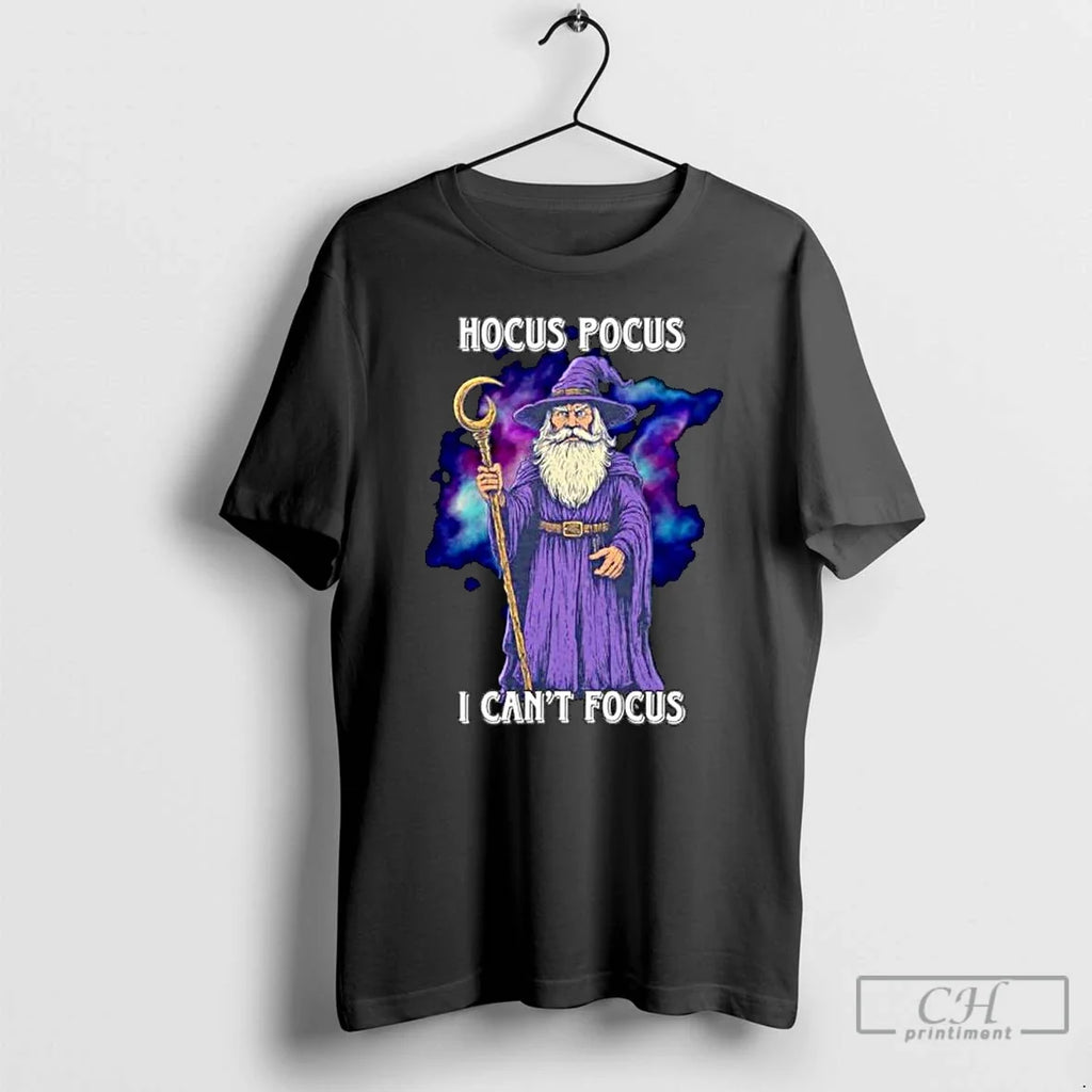 Premium Hocus Pocus I Cant Focus Ornaments - Adult & Kids T-Shirts, Sweatshirts & Hoodies apparel design preview 1
