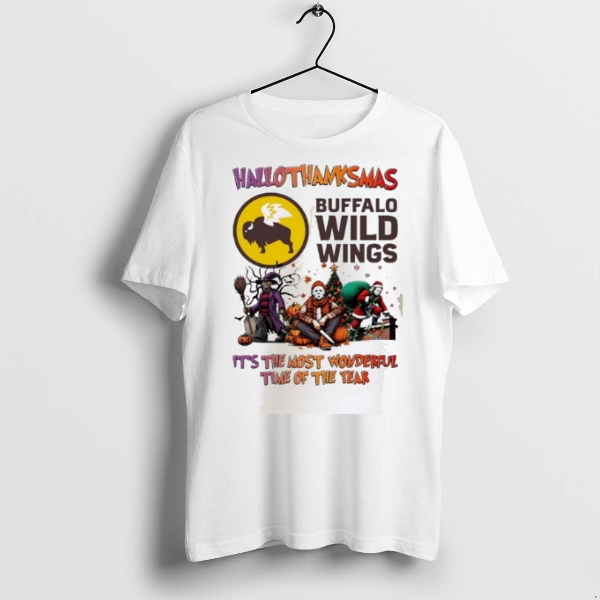 Premium Horror Character X Buffalo Wild Wings - Adult & Kids T-Shirts, Sweatshirts & Hoodies apparel design preview 1
