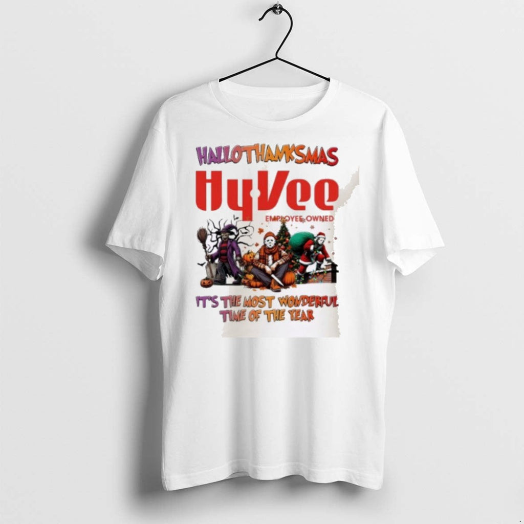 Premium Horror Character X Hyvee Hallothanksmas Its - Adult & Kids T-Shirts, Sweatshirts & Hoodies apparel design preview 1