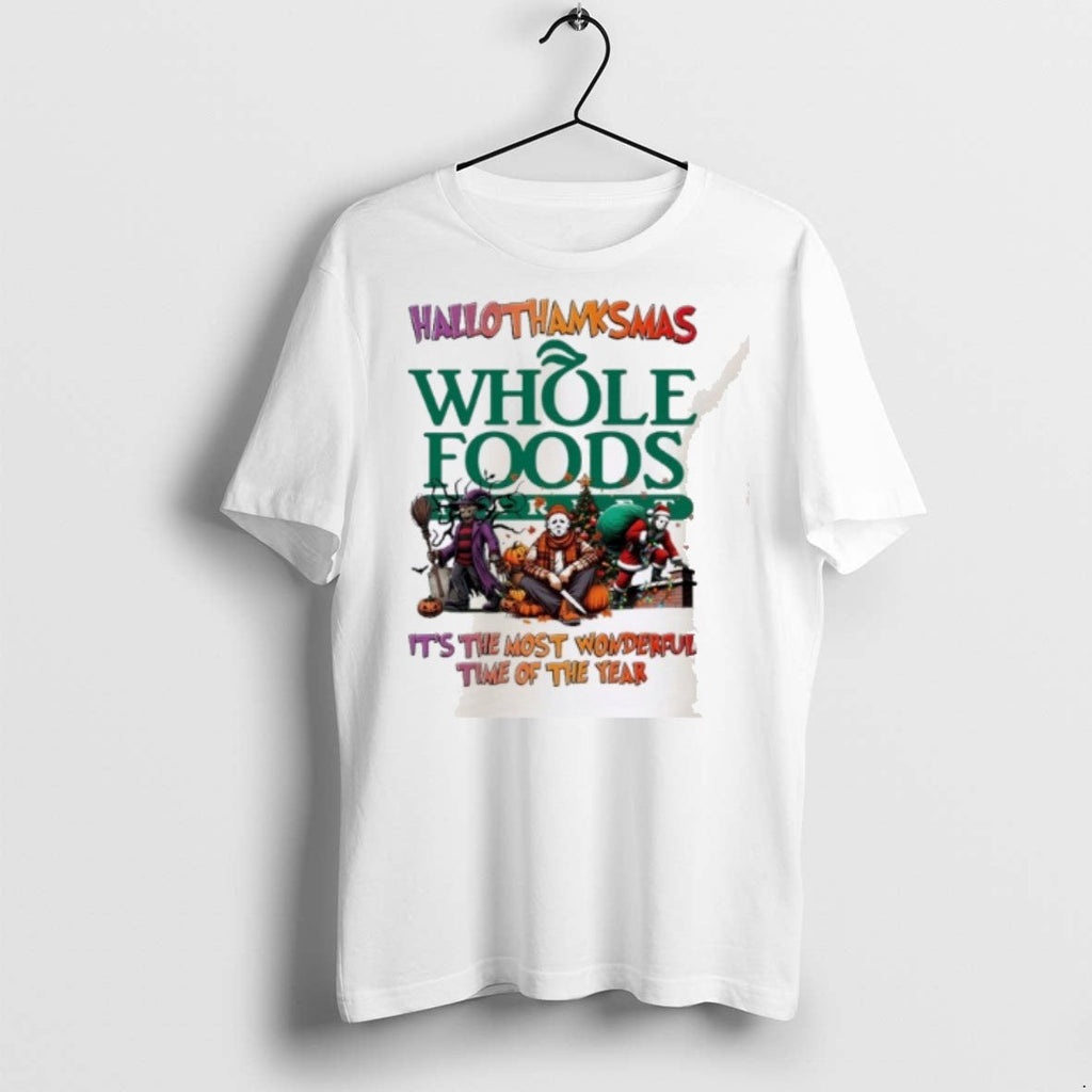 Premium Horror Character X Whole Foods Hallothanksmas - Adult & Kids T-Shirts, Sweatshirts & Hoodies apparel design preview 1