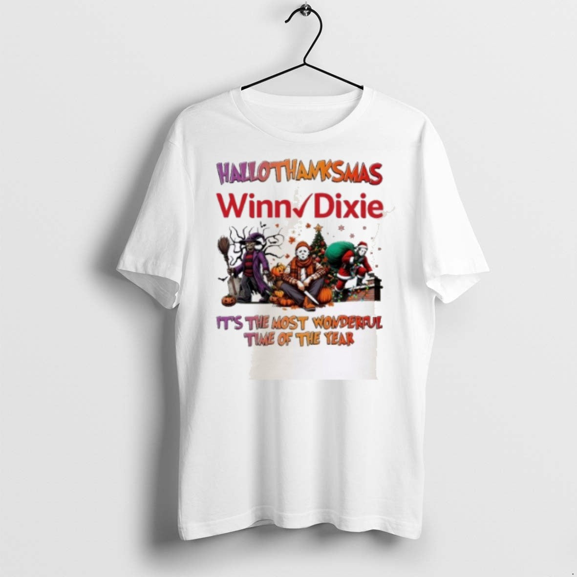 Premium Horror Character X Winn Dixie Hallothanksmas - Adult & Kids T-Shirts, Sweatshirts & Hoodies apparel design preview 1