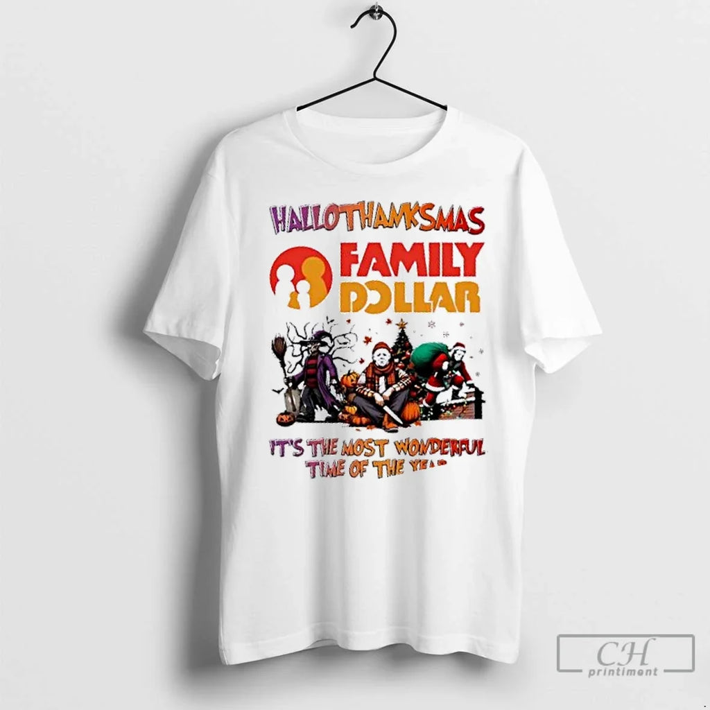 Premium Horror Movies X Family Dollar Its The Most - Adult & Kids T-Shirts, Sweatshirts & Hoodies apparel design preview 1