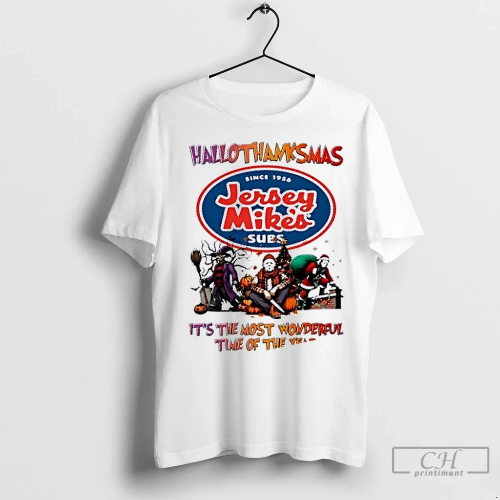 Premium Horror Movies X Jersey Mikes Subs Its The - Adult & Kids T-Shirts, Sweatshirts & Hoodies apparel design preview 1