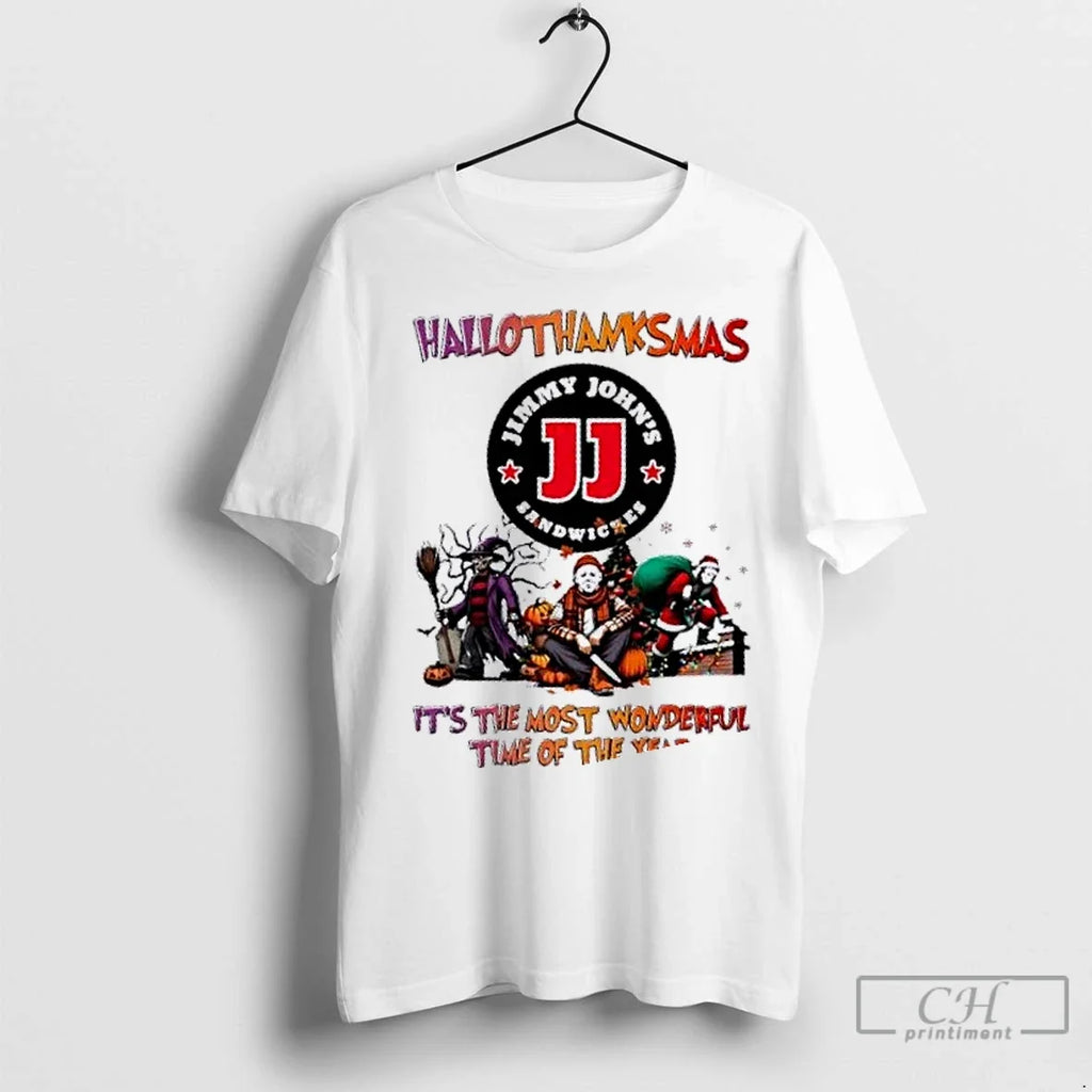 Premium Horror Movies X Jimmy Johns Its The Most - Adult & Kids T-Shirts, Sweatshirts & Hoodies apparel design preview 1
