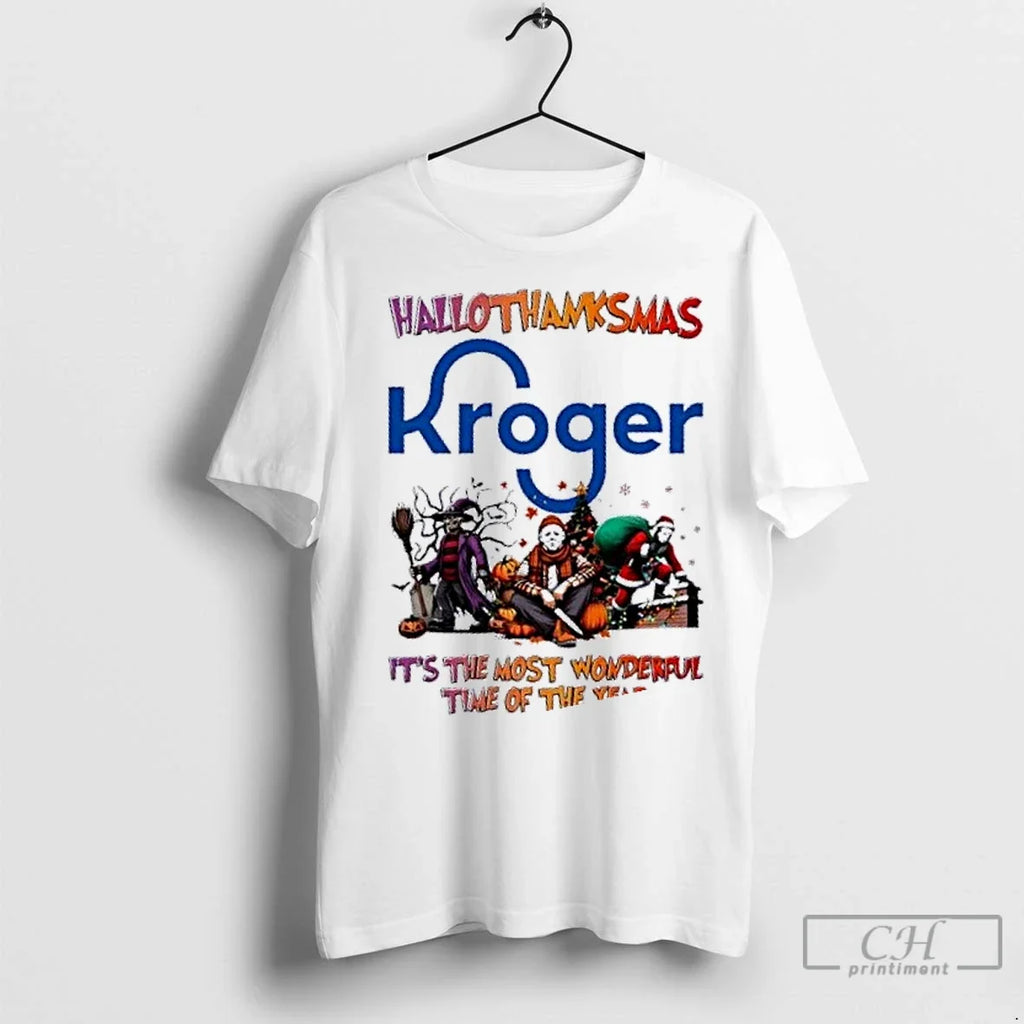Premium Horror Movies X Kroger Its The Most Wonderful - Adult & Kids T-Shirts, Sweatshirts & Hoodies apparel design preview 1