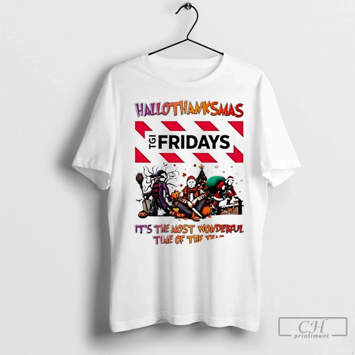 Premium Horror Movies X Tgi Fridays Its The Most - Adult & Kids T-Shirts, Sweatshirts & Hoodies apparel design preview 1