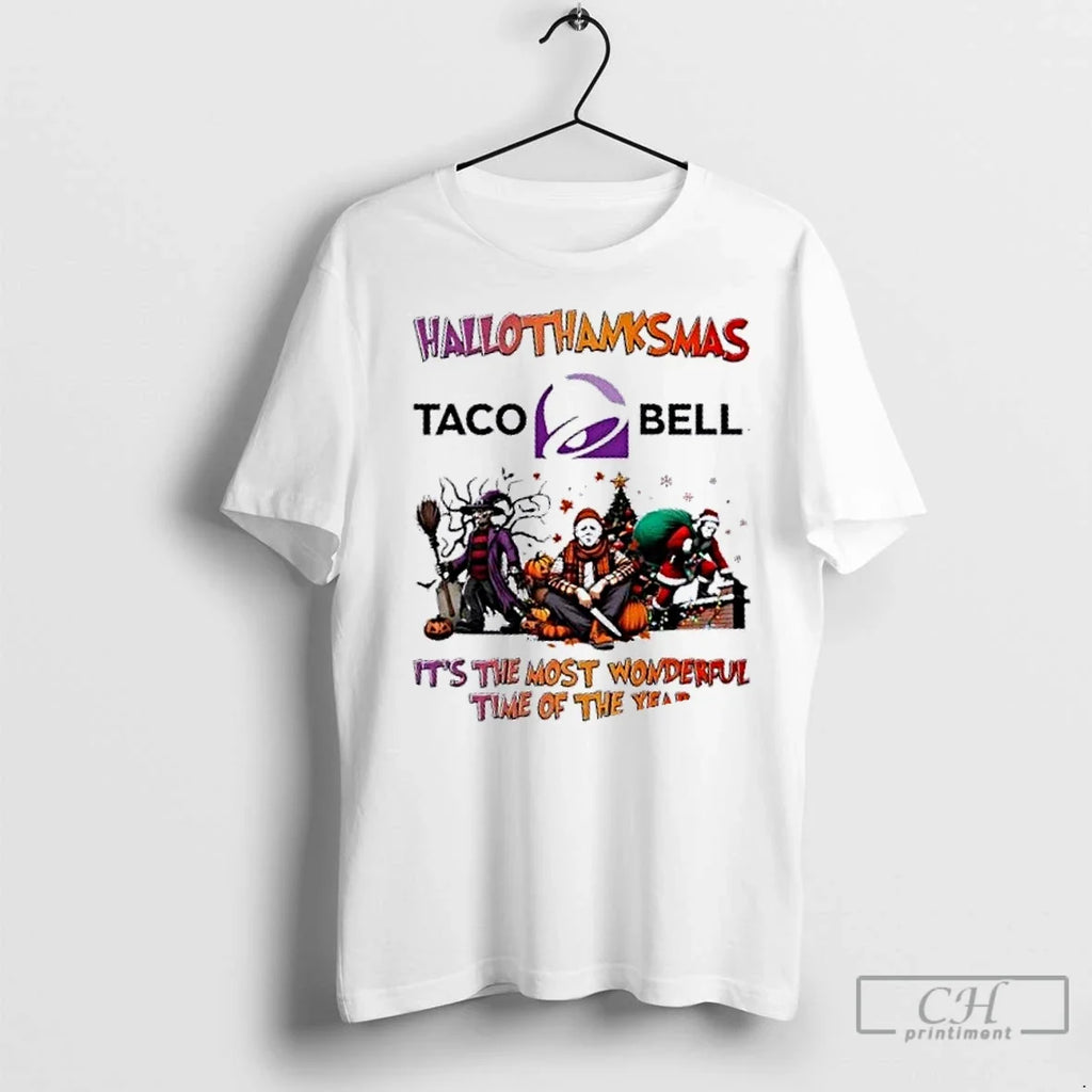 Premium Horror Movies X Taco Bell Its The Most - Adult & Kids T-Shirts, Sweatshirts & Hoodies apparel design preview 1