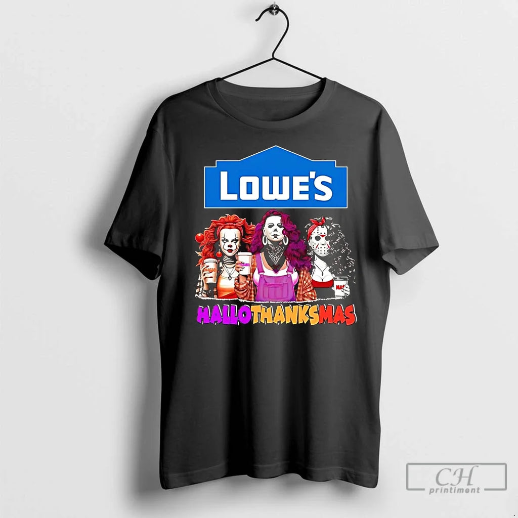 Premium Horror Girls Lowes Hallothanksmas - Adult & Kids T-Shirts, Sweatshirts & Hoodies apparel design preview 1