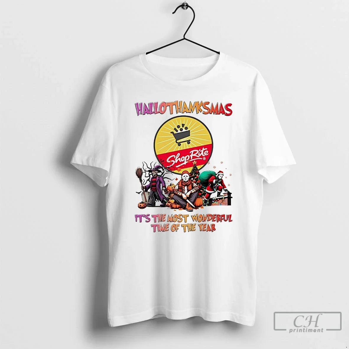 Premium Horror Movies Shop Rite Hallothanksmas Its - Adult & Kids T-Shirts, Sweatshirts & Hoodies apparel design preview 1