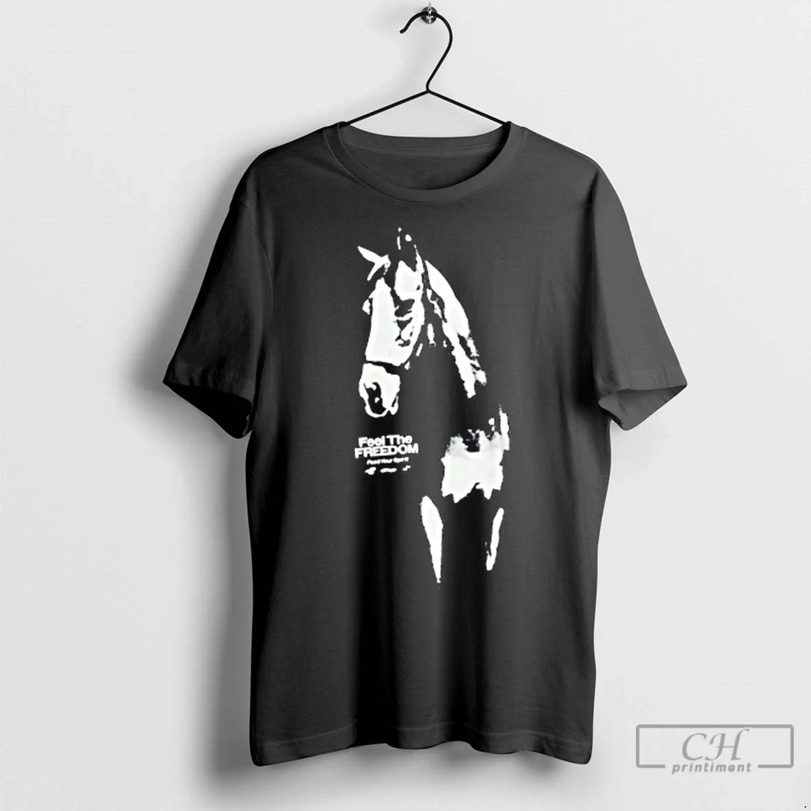 Premium Horse Feel The Freedom Feed Your Spirit - Adult & Kids T-Shirts, Sweatshirts & Hoodies apparel design preview 1